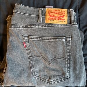 Levi's Men's Slim Straight Jeans in Gray